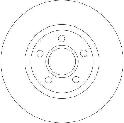Brake discs kit front (2pcs), Top Quality DF4424 - image 3