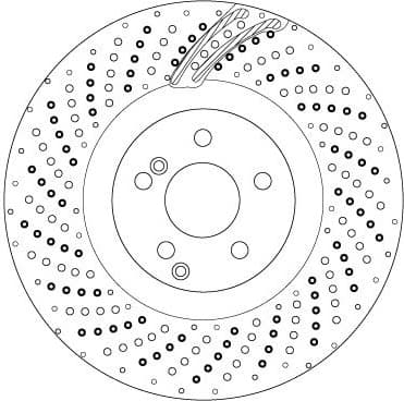 Brake Disc TRW SINGLE DF6873S - image 2