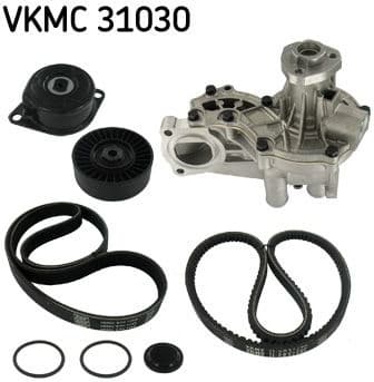 Water Pump + V-ribbed Belt Kit VKMC 31030 - image 2
