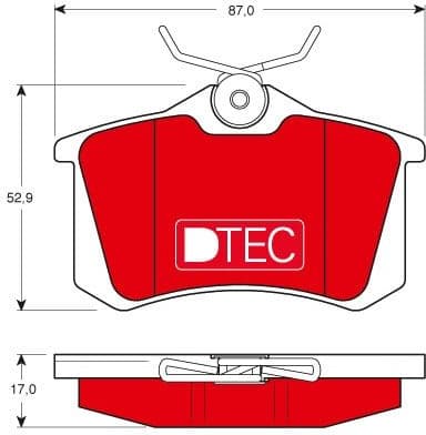 Brake Pad Set, disc brake DTEC COTEC GDB1330DTE - image 2