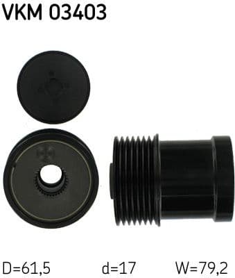 Alternator Freewheel Clutch VKM 03403 - image 2