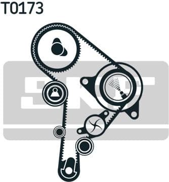Water Pump & Timing Belt Kit VKMC01130 - image 4