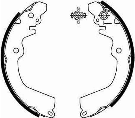 Brake Shoe Set GS8666 - image 3