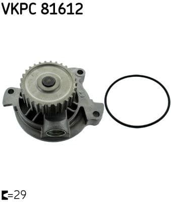 Water Pump, engine cooling VKPC 81612 - image 2