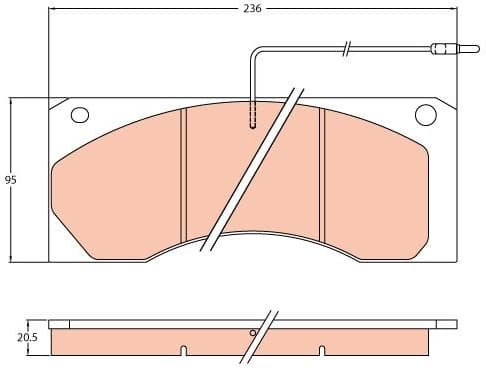 Brake Pad Set, disc brake GDB5066 - image 3