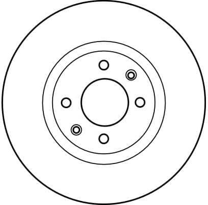 Brake discs kit front (2pcs), Top Quality DF4183 - image 3