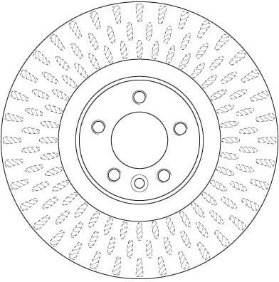 Brake Disc TRW SINGLE DF6508S - image 3