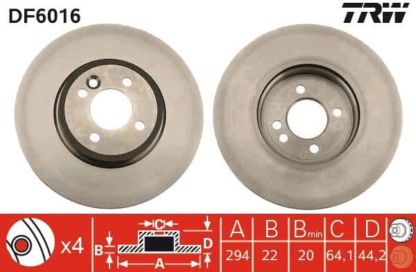 Brake Disc DF6016 - image 3
