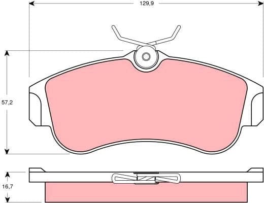 Brake Pad Set, disc brake GDB3271 - image 3