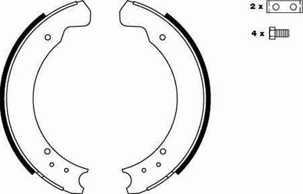 Brake Shoe Set GS6075 - image 3