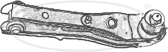 Control/Trailing Arm, wheel suspension 49397495