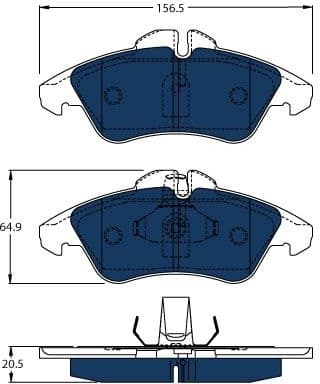 Brake Pad Set, disc brake GDB1220BTE - image 2