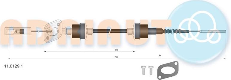 Cable Pull, clutch control 11.0129.1