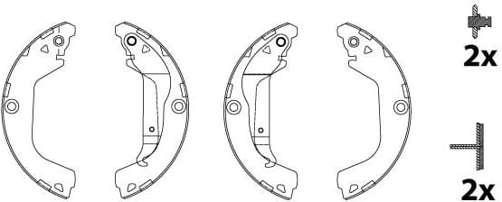 Brake Shoe Set GS8828 - image 2