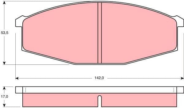 Brake Pad Set, disc brake GDB251 - image 3