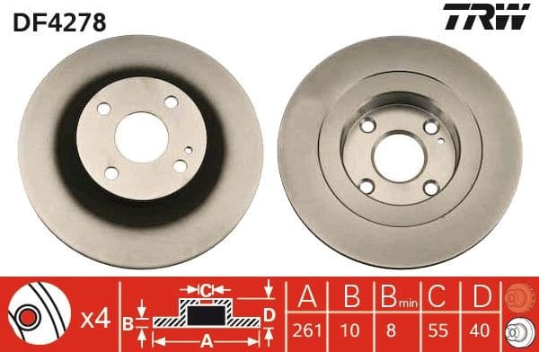 Brake Disc DF4278 - image 3