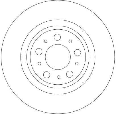 Brake discs kit rear, (2pcs), Top Quality DF4338 - image 2