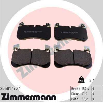 Brake Pad Set, disc brake 20581.170.1