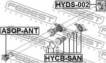 Joint, propshaft HYDS-002 - image 2