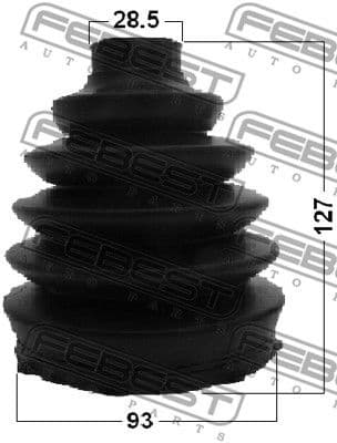 Bellow Kit, drive shaft 2717P-XC90F1 - image 2