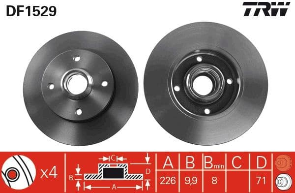 Brake Disc DF1529 - image 3