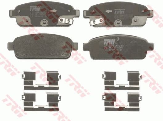 Brake pads rear, Top Quality GDB1844 - image 4