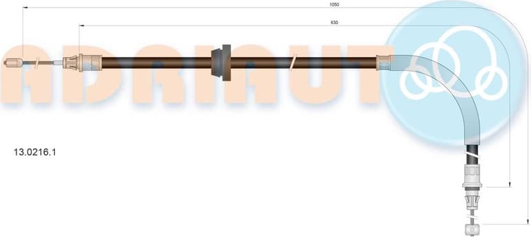Cable handbrake 13.0216.1 - image 2