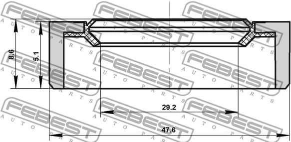 Shaft Seal, drive shaft 95BDY-31470509X - image 2