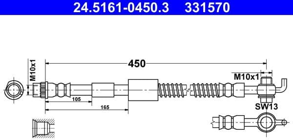 Brake Hose 24516104503