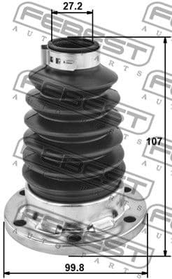Bellow Kit, drive shaft 2315P-PAS4WD - image 2