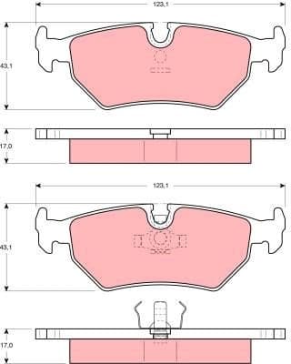 Brake Pad Set, disc brake GDB1109 - image 2