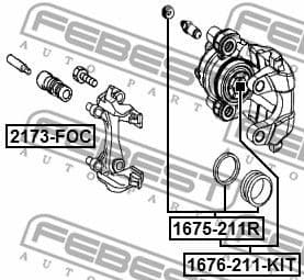 Repair Kit, brake caliper 1675-211R - image 2