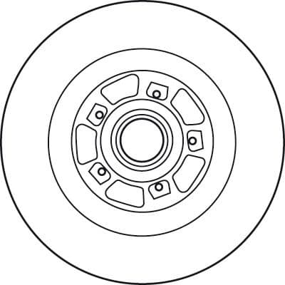 Brake Disc TRW SINGLE DF6127BS - image 2