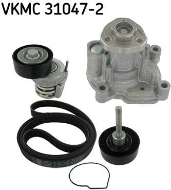 Water Pump + V-ribbed Belt Kit VKMC 31047-2 - image 2