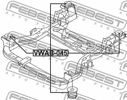 Bushing, axle beam VWAB-045 - image 2