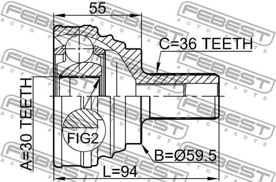 Joint Kit, drive shaft 2310-030 - image 2