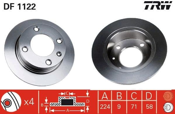 Brake Disc DF1122 - image 3