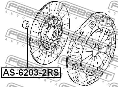Bearing AS-6203-2RS - image 2