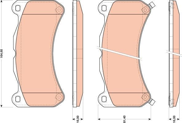Brake Pad Set, disc brake GDB3489 - image 2