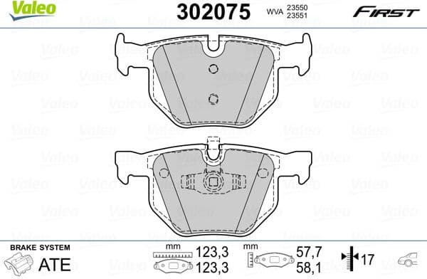 Brake Pad Set, disc brake ESSENTIAL 302075