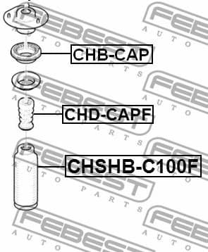 Protective Cap/Bellow, shock absorber CHSHB-C100F - image 2