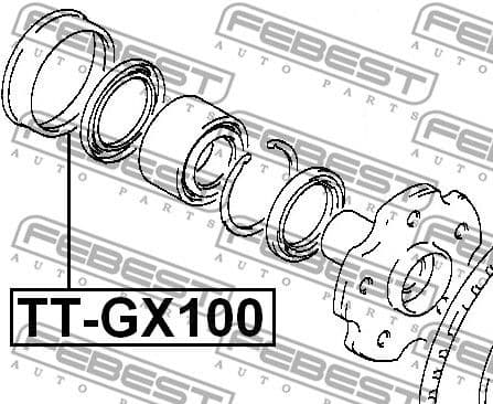 Repair Kit, wheel hub TT-GX100 - image 2