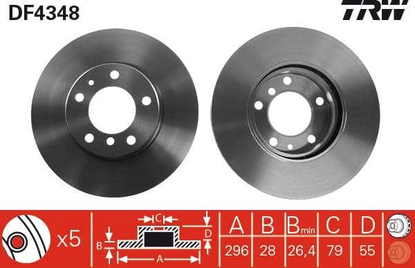 Brake Disc DF4348 - image 3