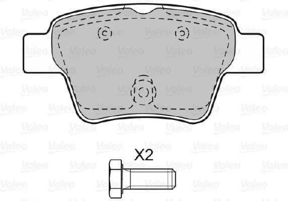 Brake Pad Set, disc brake 598702 - image 2