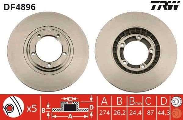 Brake Disc DF4896 - image 3