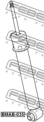 Bush, shock absorber BMAB-035 - image 2