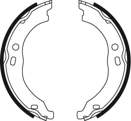 Brake Shoe Set, parking brake GS8744 - image 4