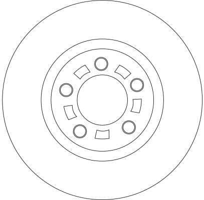 Brake discs kit front (2pcs), Top Quality DF4385 - image 2