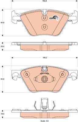 Brake pads front, Top Quality GDB1882 - image 4
