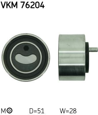 Tensioner Pulley, timing belt VKM 76204 - image 2